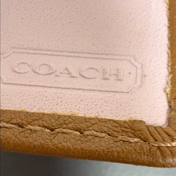 Coach Caramel Leather Checkbook Wallet - Picture 7 of 7
